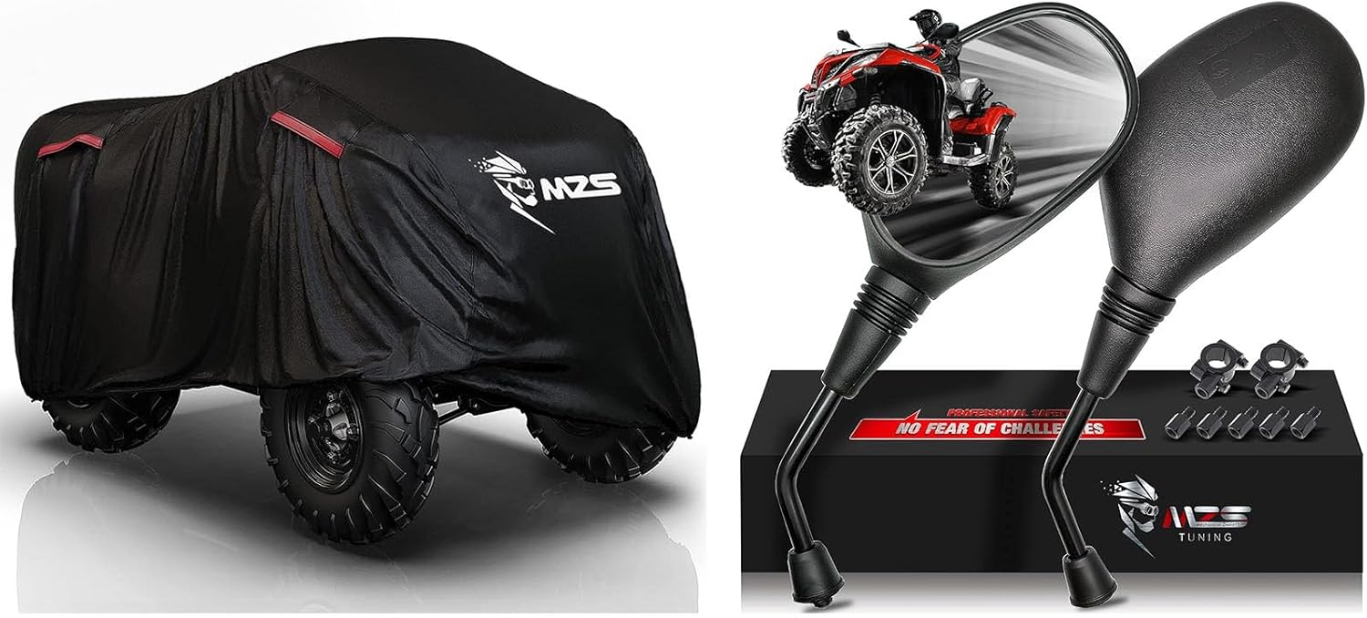 MZS ATV Mirrors + 88 inch Compatible with ATV models