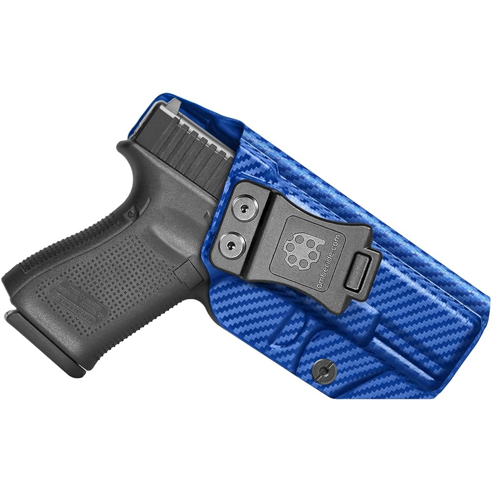 Glock19 19X 44 45 23 32 Holster IWB OWB Kydex Holster Custom Fit: Glock 19 19X 44 45 23 32 (Gen 1-5) Pistol - Inside Waistband Concealed Carry - Adj. Cant & \'Posi-Click\' Retention - No Wear No Jitter