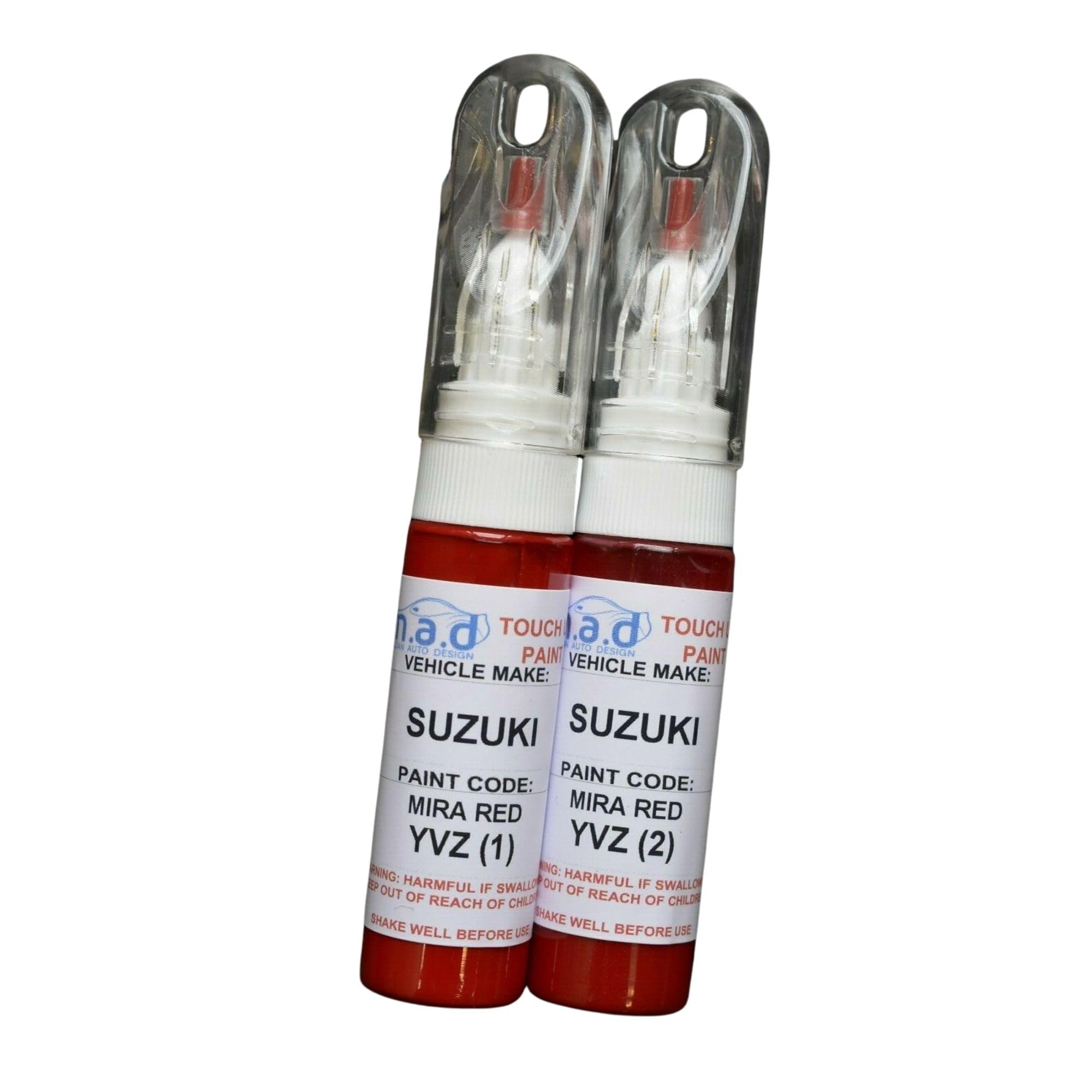 M.a.d Myldan Auto Design Just Paint Touch Up Motorbike Paint 20Ml Pen For Suzuki Mira Red Yvz (Layer 1 & 2 ) Scratch Chip Repair (Just Paint)