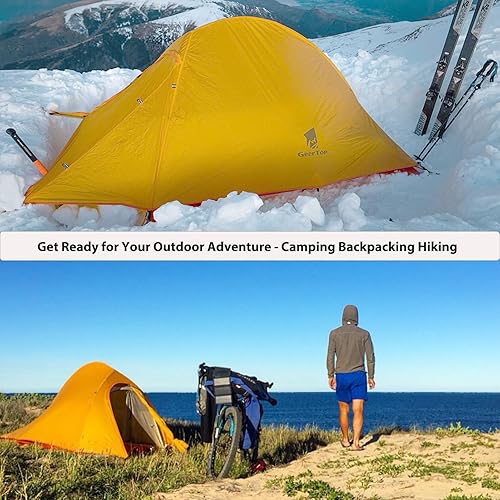 Miniatura 6 de GEERTOP Tienda ultraligera de 2 personas impermeable de dos hombres mochila tiendas para acampar al aire libre mochilero