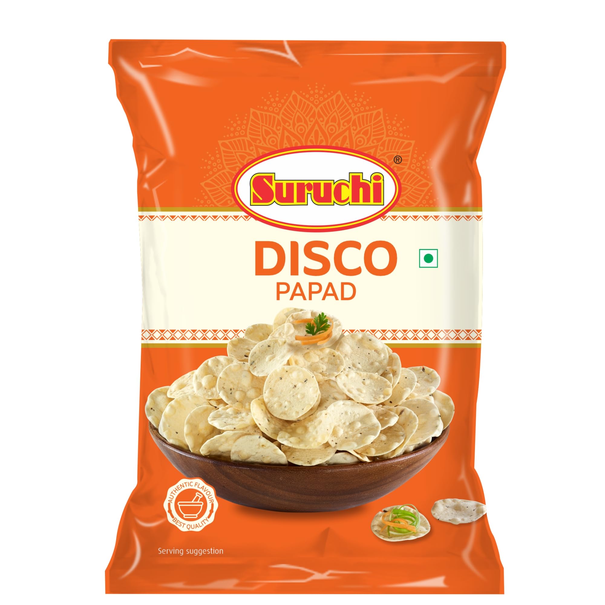 Suruchi Disco Papad - 1kg | Crunchy Mini Papad, Urad Papad | Machine Rolled, Ready To Fry, Roast Papad | Delicious Indian Snack, Chips, Papad - 1000g (B0D9SFVBFZ) Amazon Price History, Amazon Price Tracker