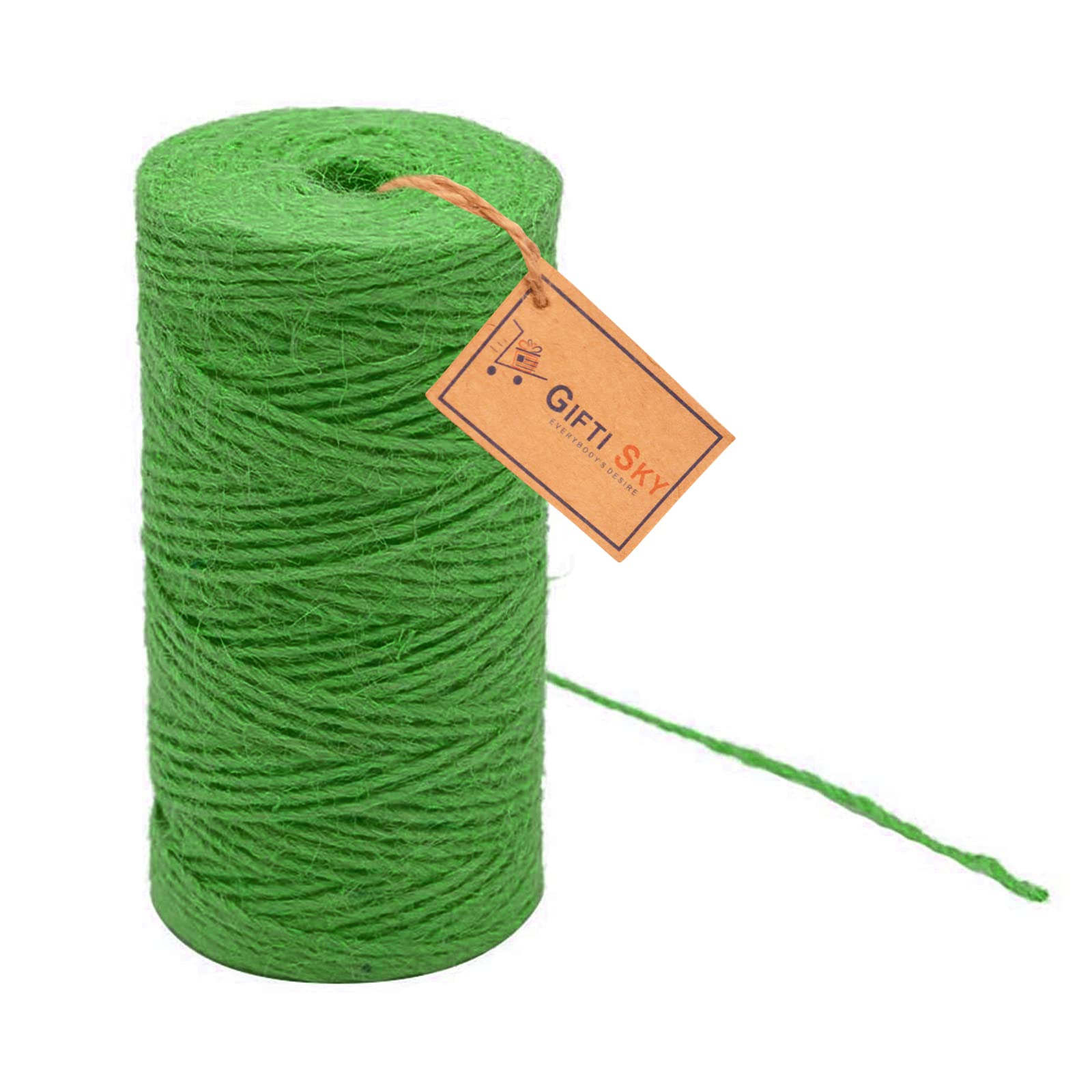 GIFTI SKY Multi Useful Jute Twine Threads, Color String Rope 75 Meters 2ply 2mm for Artworks, Decoration, Gift Wrapping, DIY Crafts, Garden, Gifts, Art and Crafts (Green) (B09R2C6RYT) Amazon Price History, Amazon Price Tracker