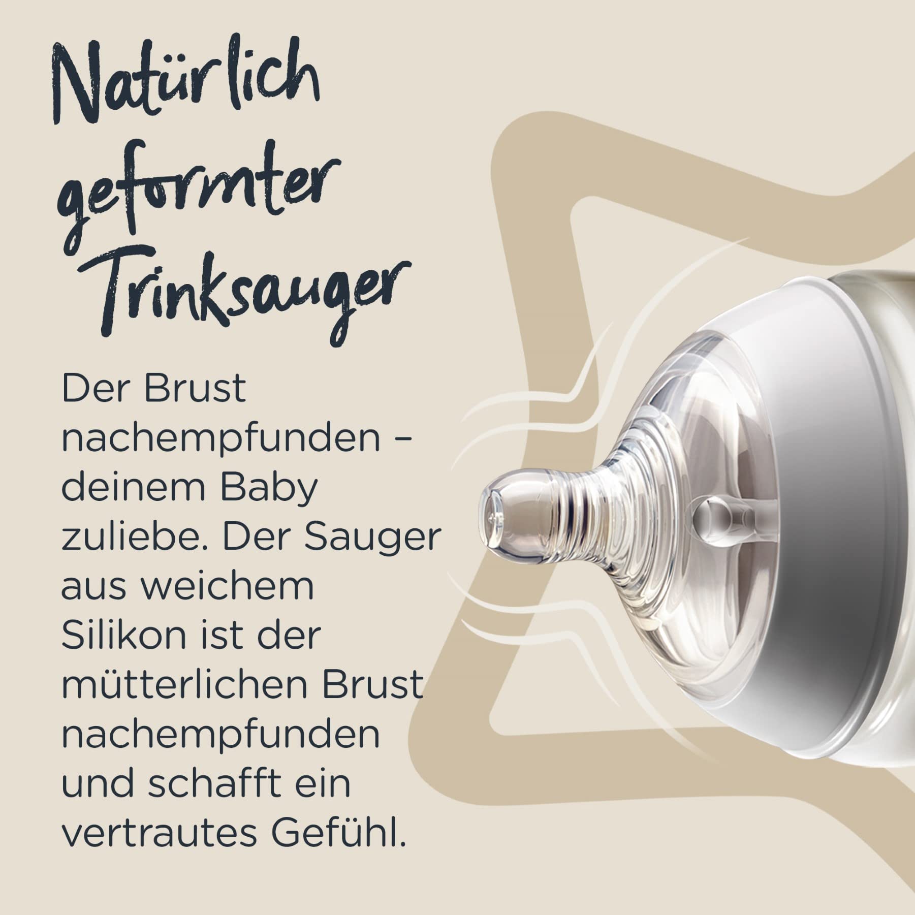 Tommee Tippee Closer to Nature Babyflaschen Starterset, Natürlich geformter Trinksauger mit Anti-Kolik-Ventil, Verschiedene Größen, Klar (Farbe und Design kann variieren)