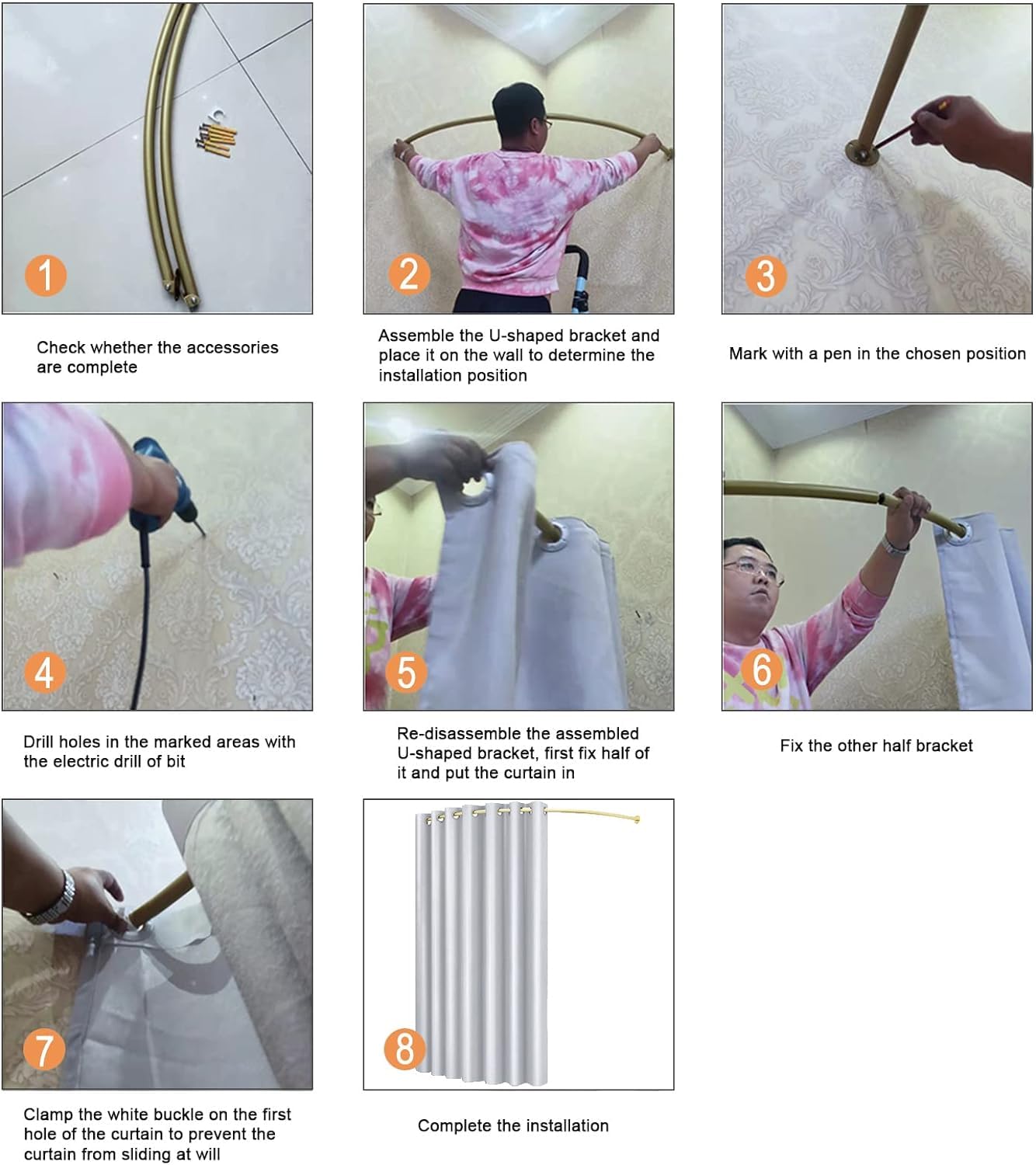 Vestidor para Tienda de Ropa de 100 cm - Utilizado en Centro Comercial y Oficina, Protección de Privacidad y Divisor de Habitaciones, Incluye Cortina de Sombreado y Barra Colgante