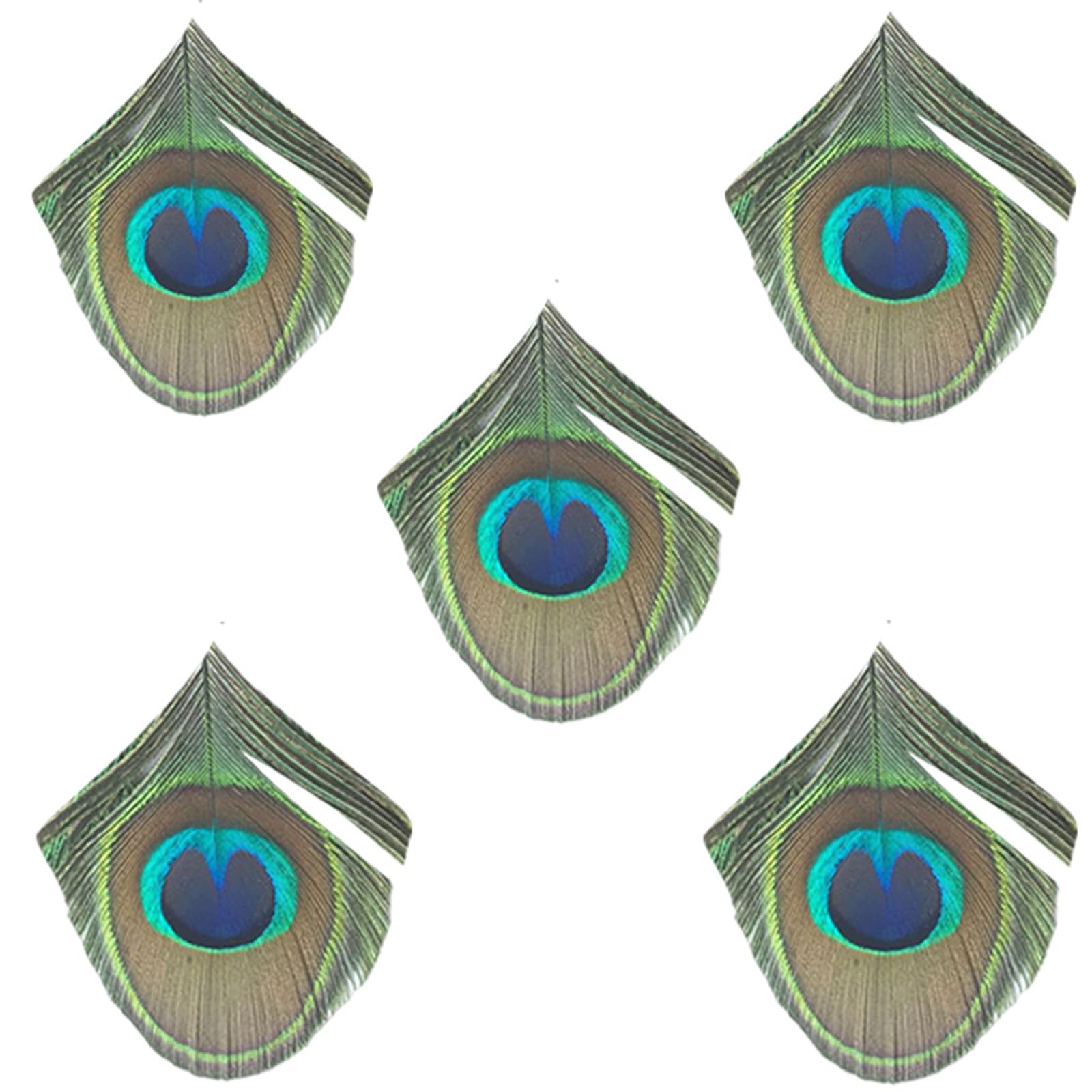 XINAJUND Peafowl for Hair Clip Clothing Making Kits Handcrafts Headbands Appliques Sewing Headwear Clothes Garments