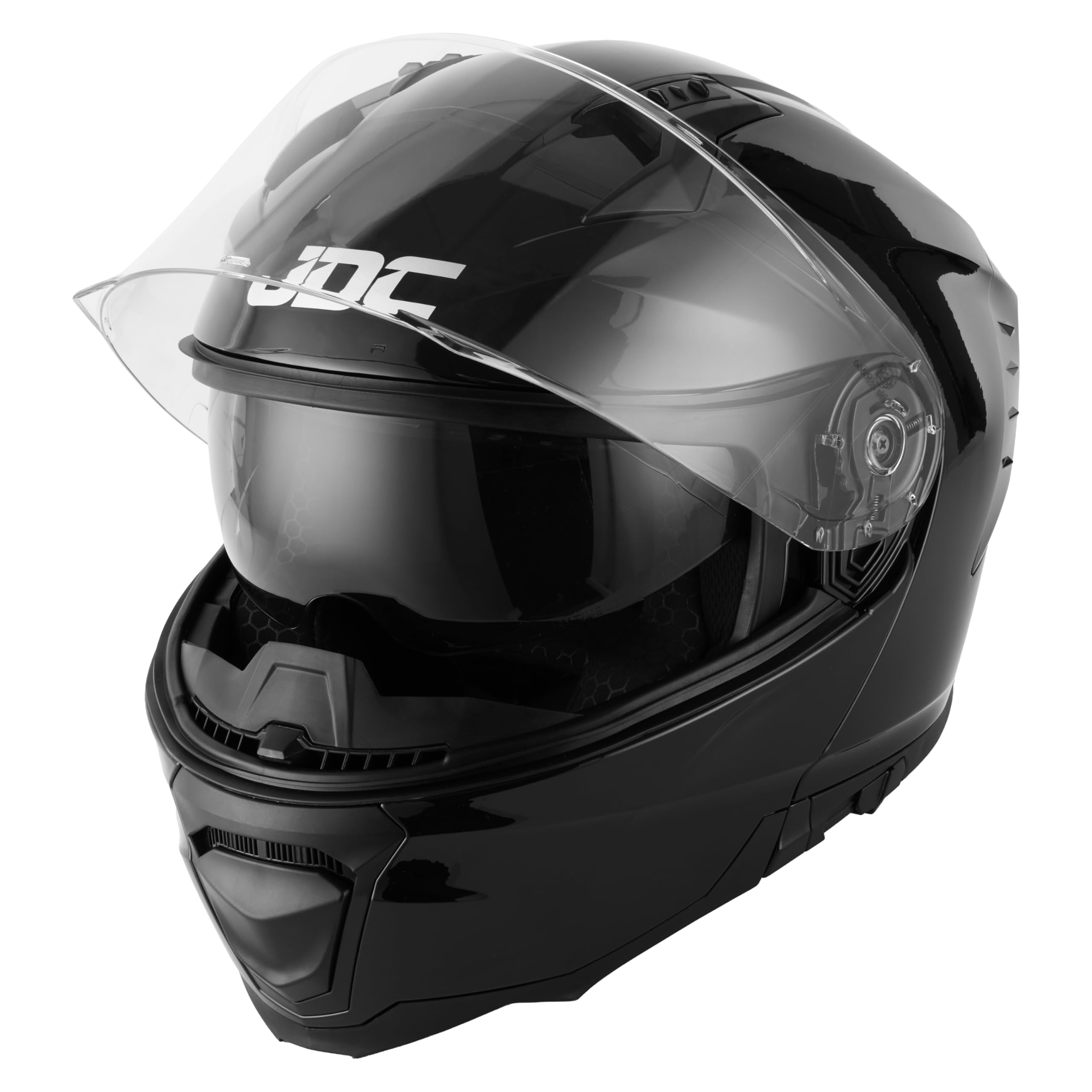JDC Casco de Moto Integral Frente Abatible Modular - Doble Visera Retráctil ECE 22.06 - Lynx