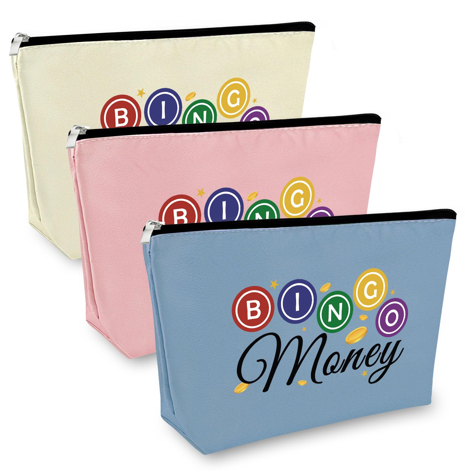 Bingo Player Gifts for Women Makeup Bag Bingo Lover Gifts Bingo Game Gifts Gifts for Casino Lovers Cosmetic Bag Casino Gambling Gift Christmas