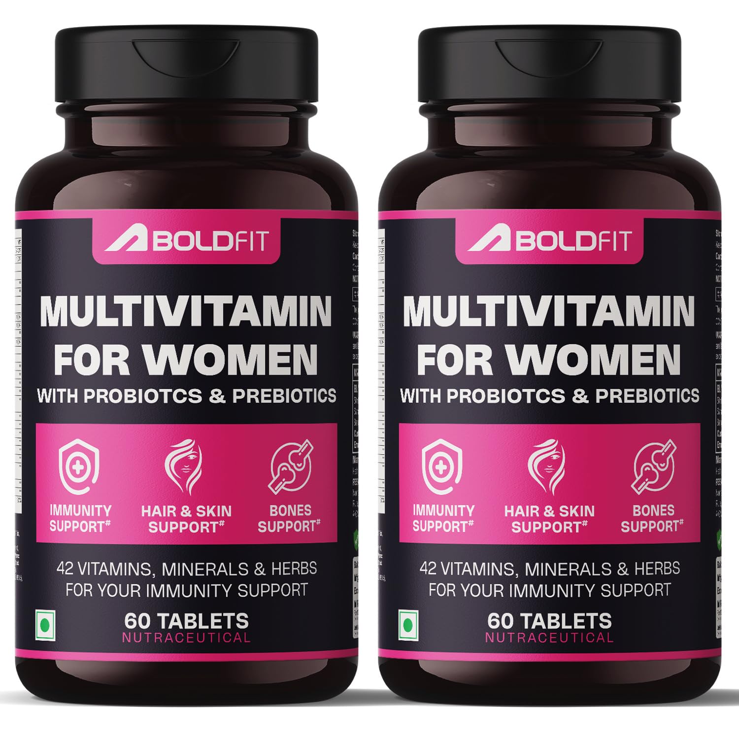 Boldfit Multivitamin For Women Tablets With Probiotics - 42 Vital Ingr