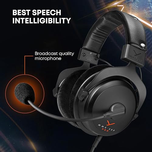 Miniatura 6 de beyerdynamic MMX 300 PRO Auriculares cerrados para juegos con driver Stellar.45 y micrófono de condensador, auriculares con cable para juegos