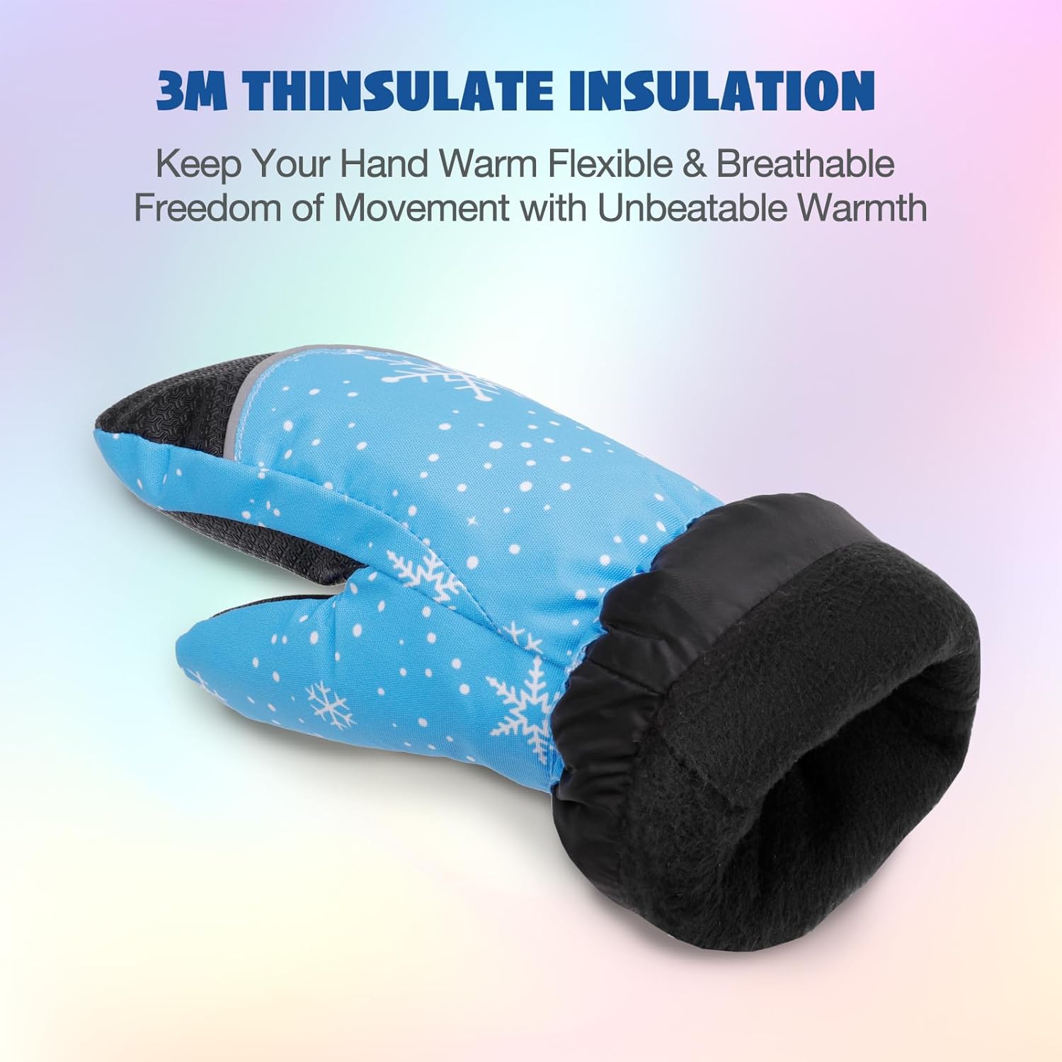 Kids Mittens - Waterproof Warm Winter Gloves for Boys and Girls, Thermal Insulated for Snow Play & Cold Weather - Image 2