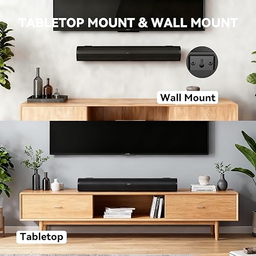 Miniatura 5 de Barra de sonido HDMI Smart TV, barras de sonido envolvente de cine en casa, altavoces de TV Barra de sonidos Bluetooth HDMI AUX OPT COAX USB Home