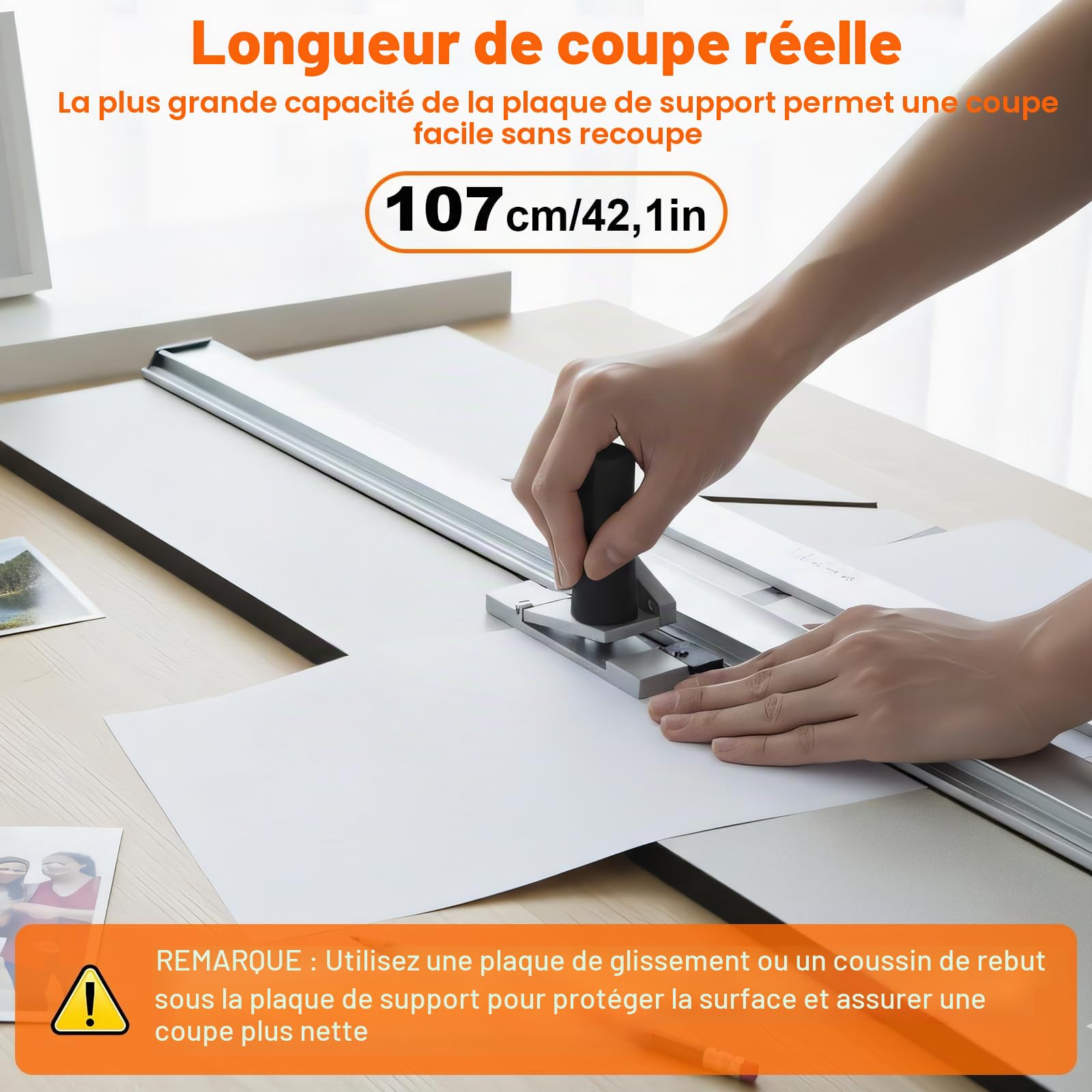 MYOYAY Kit de découpe de passe-partout haute précision avec têtes de coupe obliques et droites - Massicot photo pour cadre photo, œuvres d'art, design, photographie, projet de bricolage