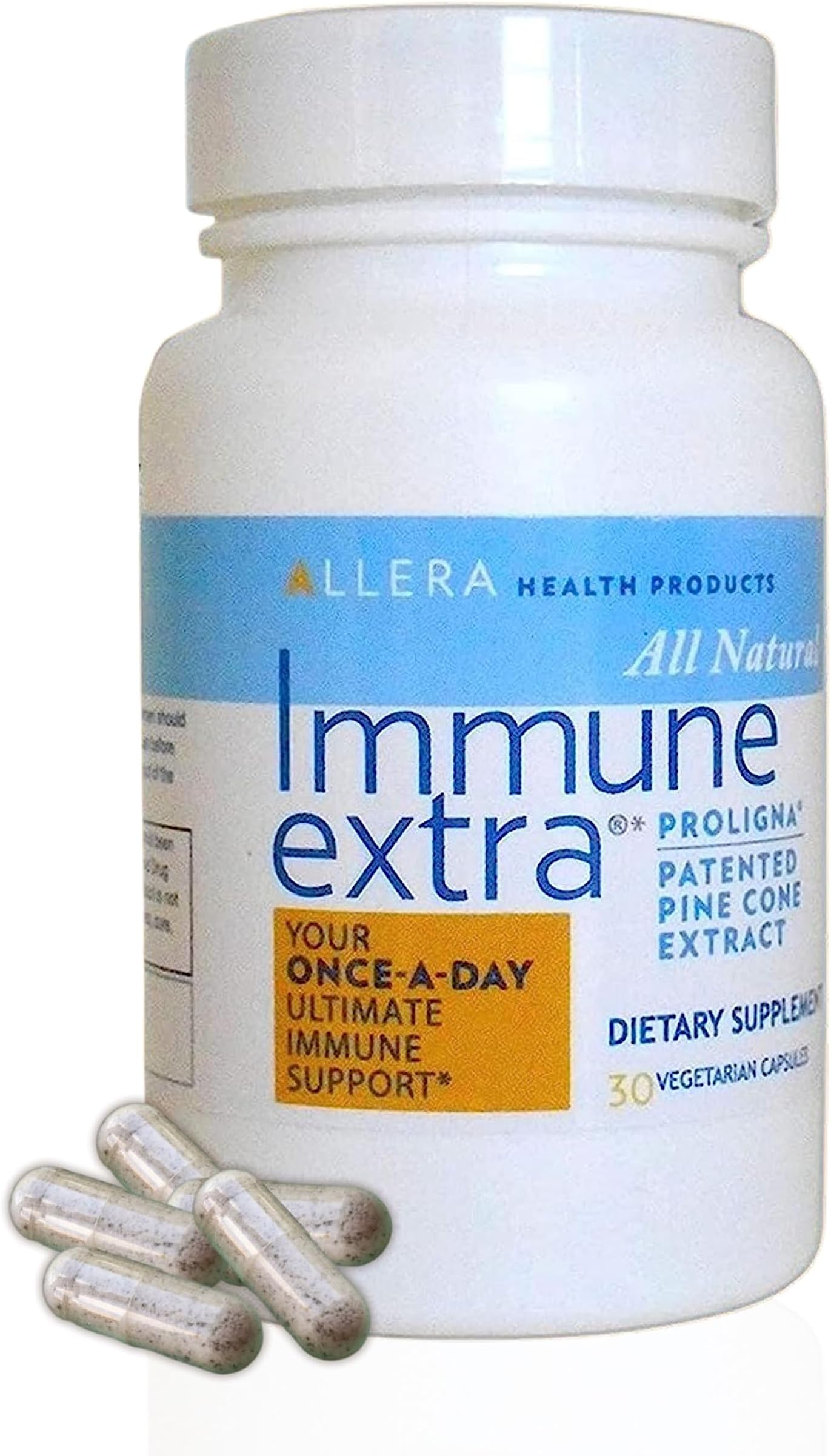 Allera Health Pine Cone Extract Capsules - Vegan ProLigna Plant Based Diet Products - Immune Support Supplement - Organic Scotch Pine Cone Extract Harvested from Wild Crafted Trees - 30 Capsules