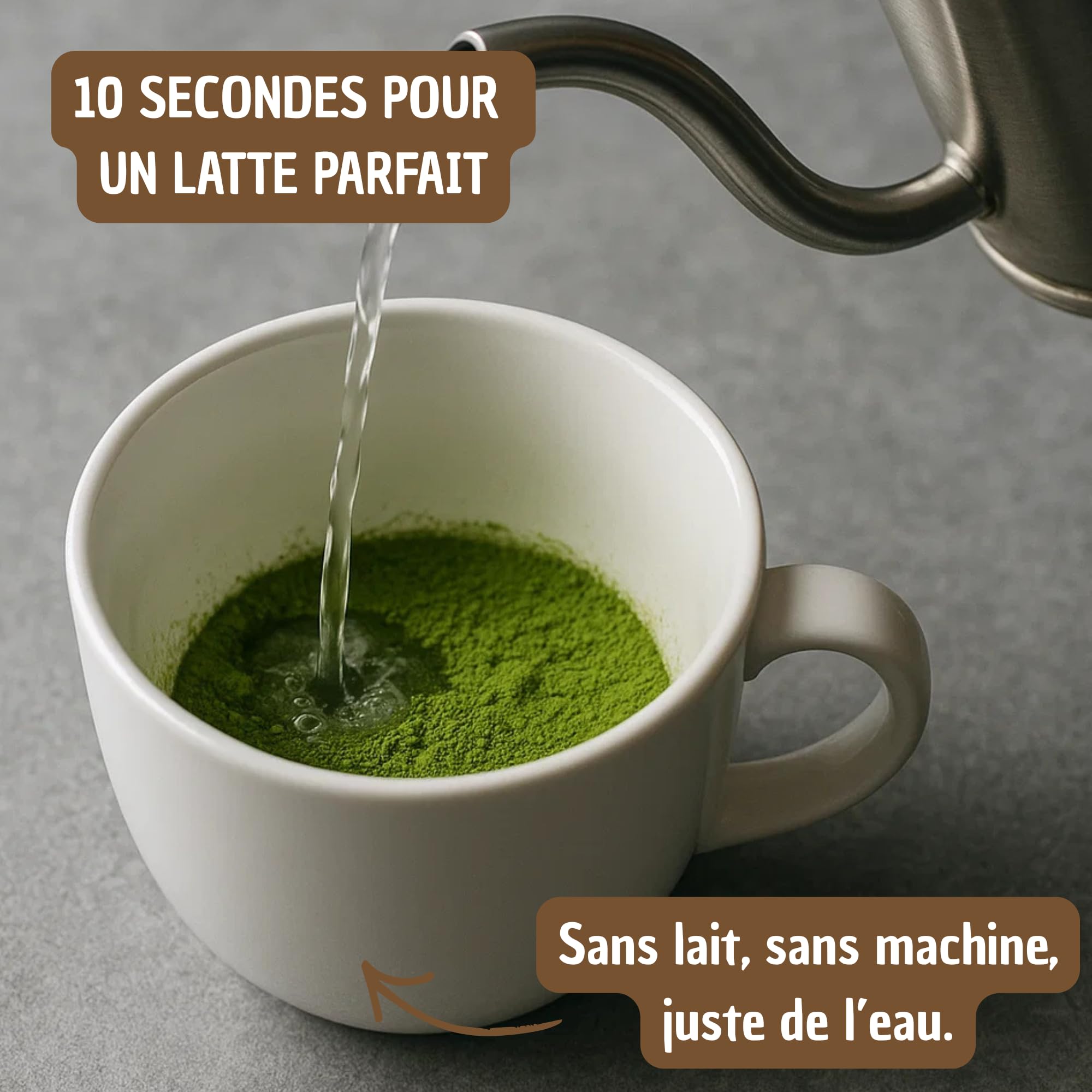 YUMISTA - Matcha Latte Vanille Instantané Bio - Format 2 kg Thé Matcha Poudre et Lait d'Avoine Sans Gluten - Thé Vert Matcha Premium en Sachet - Boisson Vegan Onctueuse Rapide Chaude ou Glacée