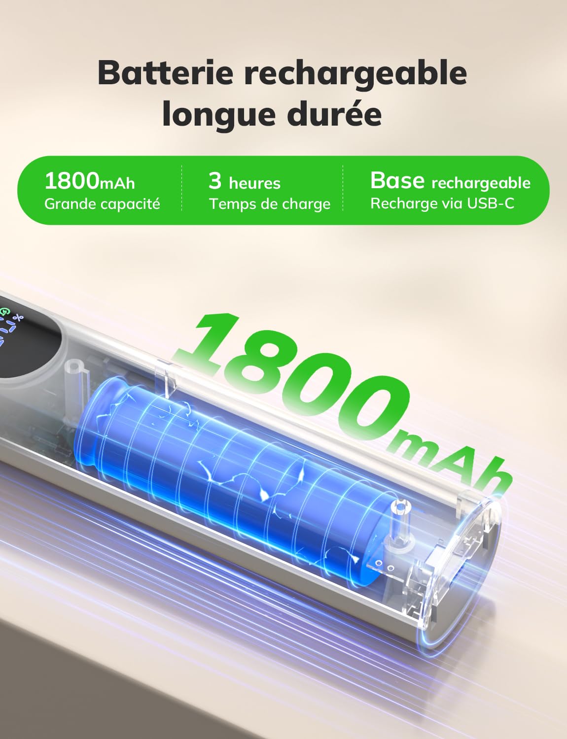 YISSVIC Raquette Electrique Insectes 1800mAh Raquette Anti Moustique 4000V Tapette à Mouche Puissante ave Base Lumineuse Rechargeable USB-C Élimine Moustiques Mites Fourmis Volantes (Blanc)