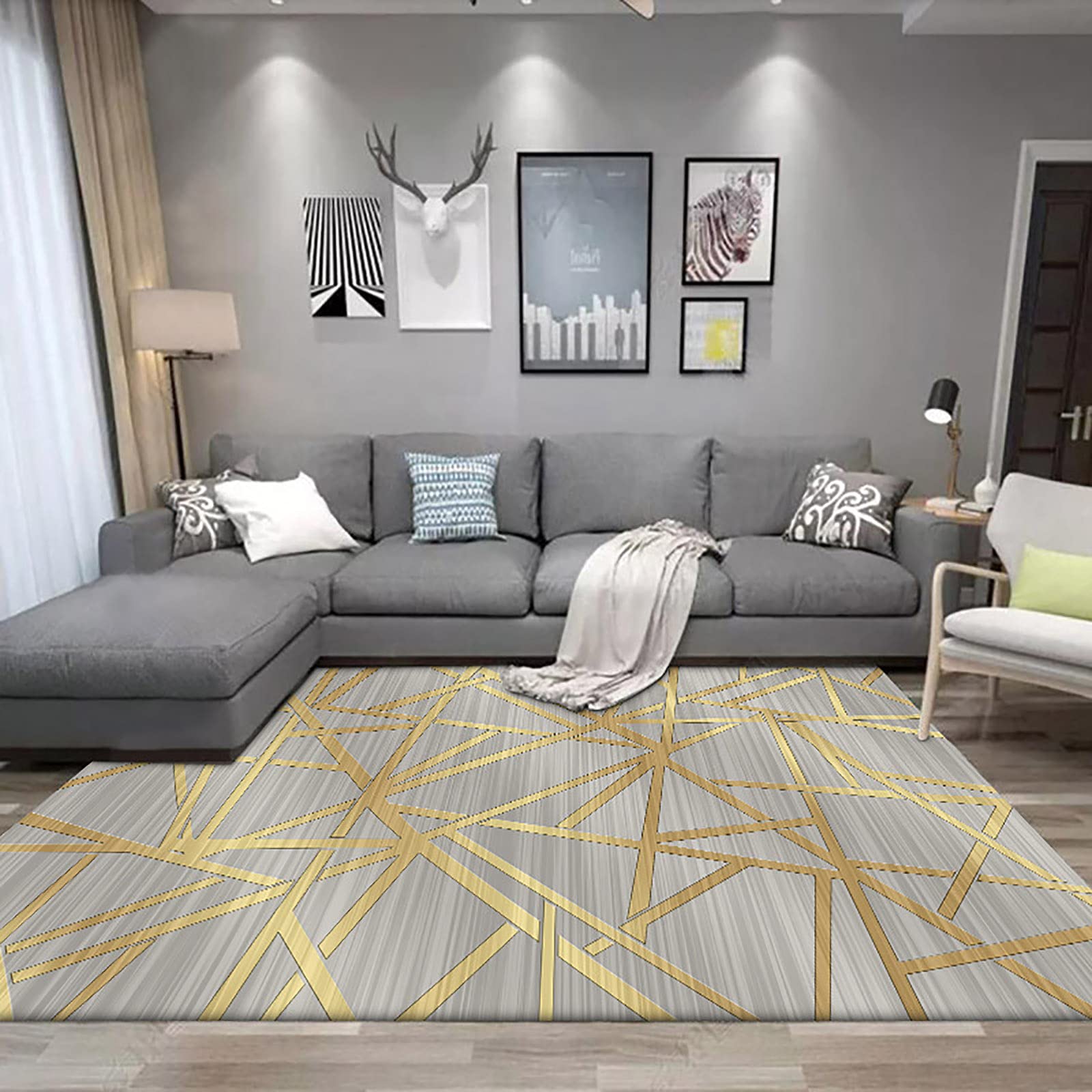Tapis design moderne et moelleux avec fond antiderapant robuste