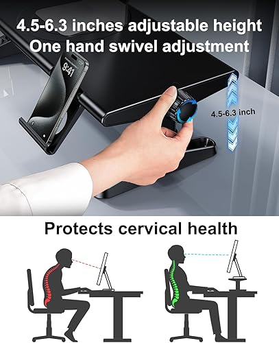 Miniatura 4 de Soporte elevador para monitor de computadora para escritorio con carga de concentrador USB, estación de acoplamiento USB C de 30 W5 Gbps con