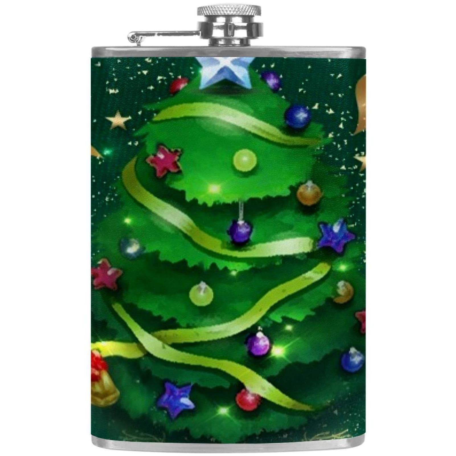 Flasque de Noël étanche en acier inoxydable durable avec entonnoir de précision