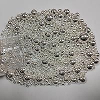 Vista 7 de Eastron Gránulos comestibles de azúcar de perlas blancas comestibles, tamaño mezclado, decoración de pasteles, decoración de cupcakes, decoración