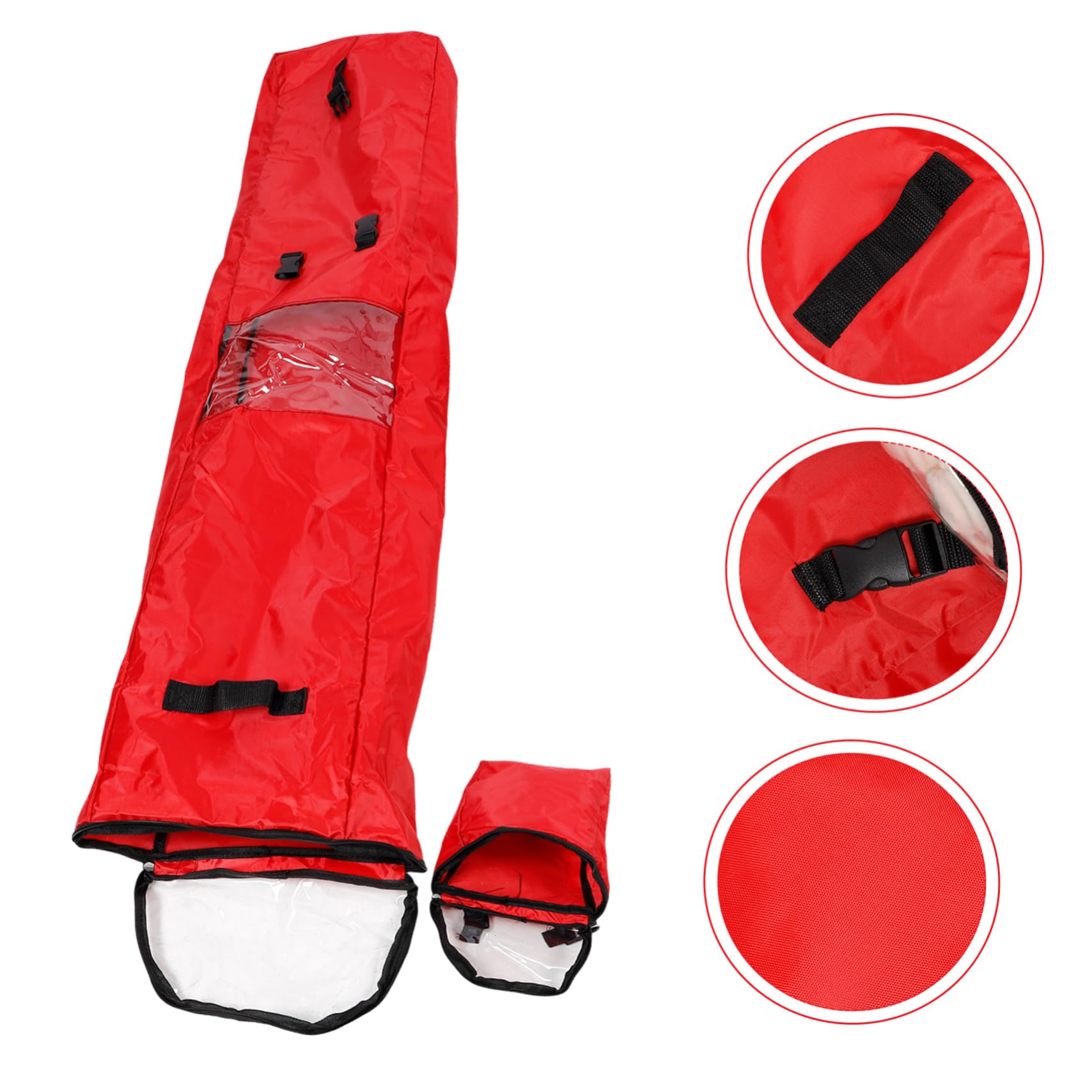 PRETYZOOM Geschenkpapier-aufbewahrungsbeutel mit Verstärktem Boden Reißfestem Material und Reißverschluss Inklusive Abnehmbarer Tasche für Bänder Schleifen und Zubehör Platzsparend für Kleid