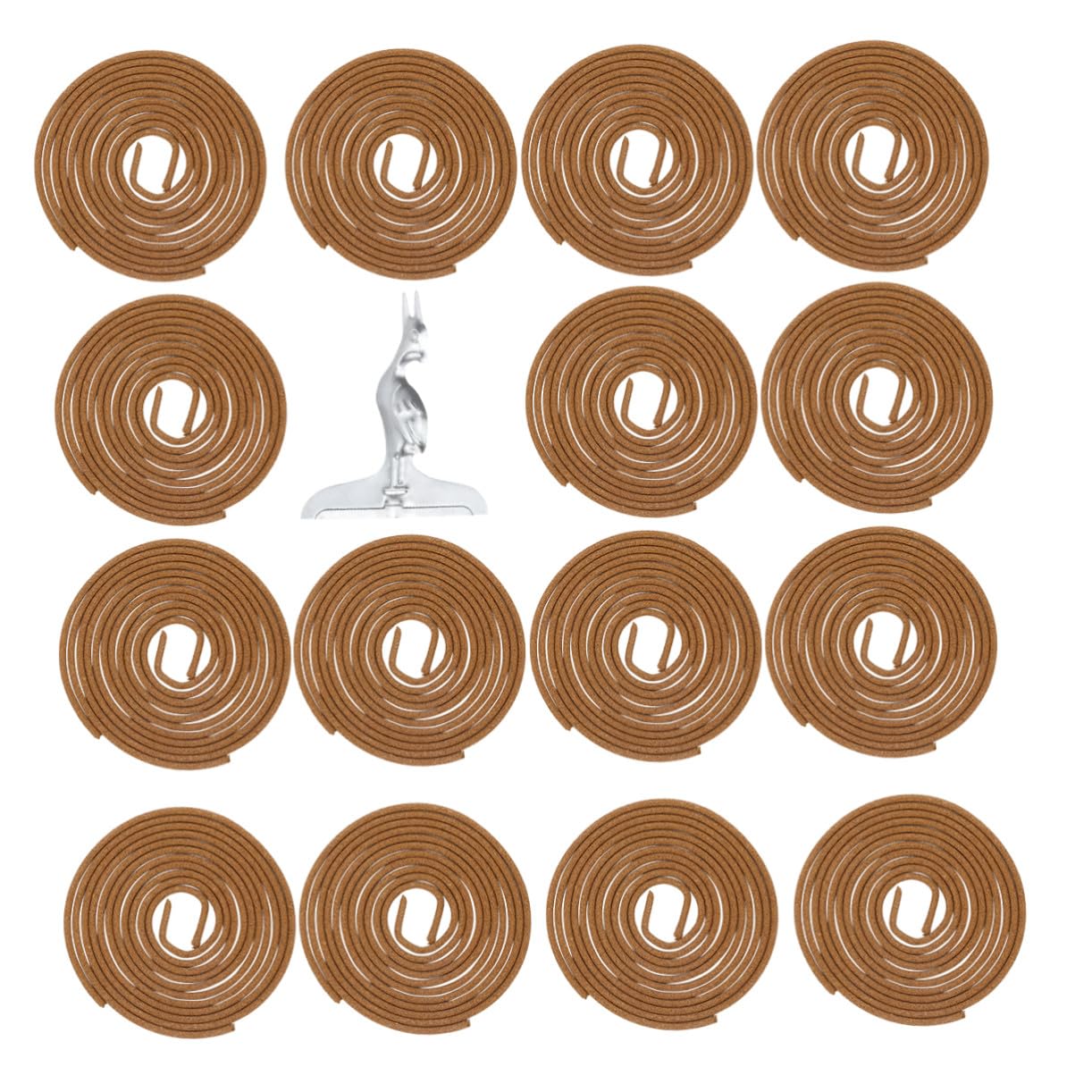Incienso Incluye Soporte Natural para Interiores de Sándalo en Espiral Varios Estilos Aroma Fresco y Quemado Aromático Adecuado para Hogares y Meditación