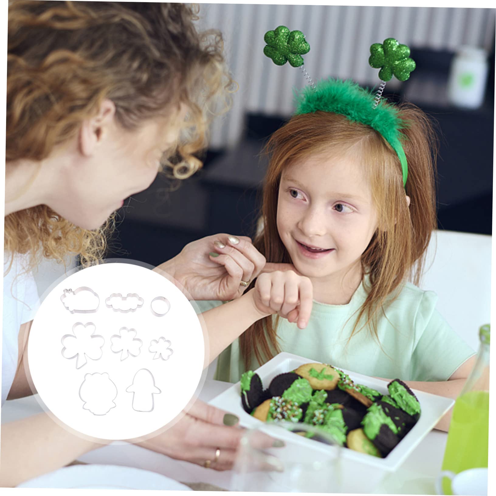 Ciieeo 3 Sätze Klee-ausstecher Keksausstecher Große Ausstechformen Weihnachtsformen Bausatz Oliver Keksformen Toast Ausstecher in Herzform Nordisch Silver Rostfreier Stahl 8 Stück * 3