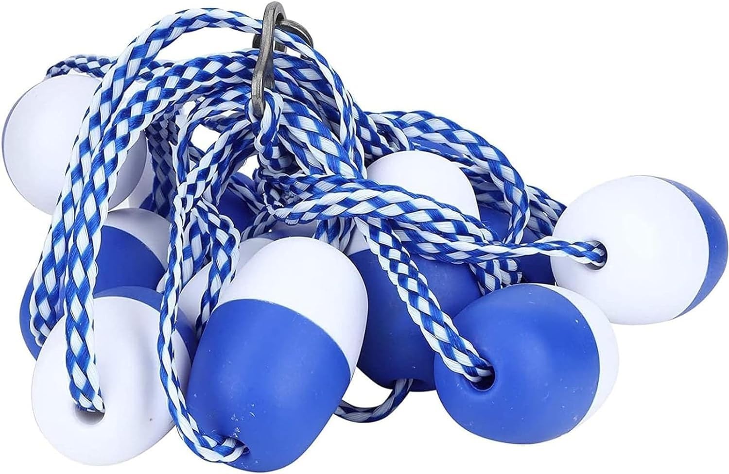 Generico Corda divisoria di Sicurezza per Piscine con Ganci - Barriera ad Alta visibilità per Piscine, spiagge e corsi d'Acqua costieri