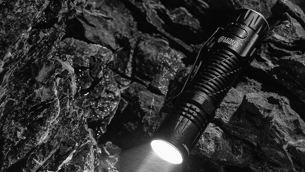 EdisonBright Nitecore EDC33 4000 Lumen LED USB-C Rechargeable Powerful Tactical Flashlight, Battery, Paracord Lanyard Charging Adapter