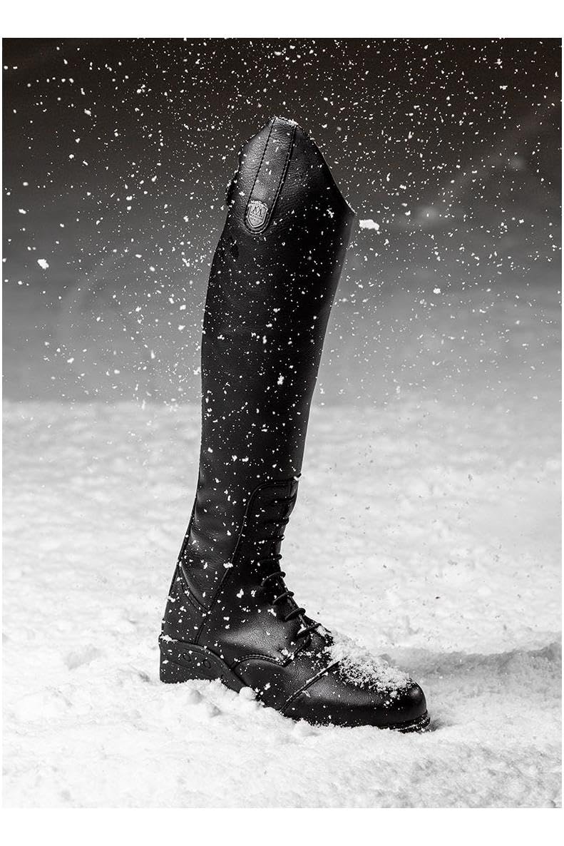 Mountain Horse Junior Veganza Long Riding Boot 02237 - Black Footwear Calf Size - Regular/RegularMountain Horse Youth Footwear - 35