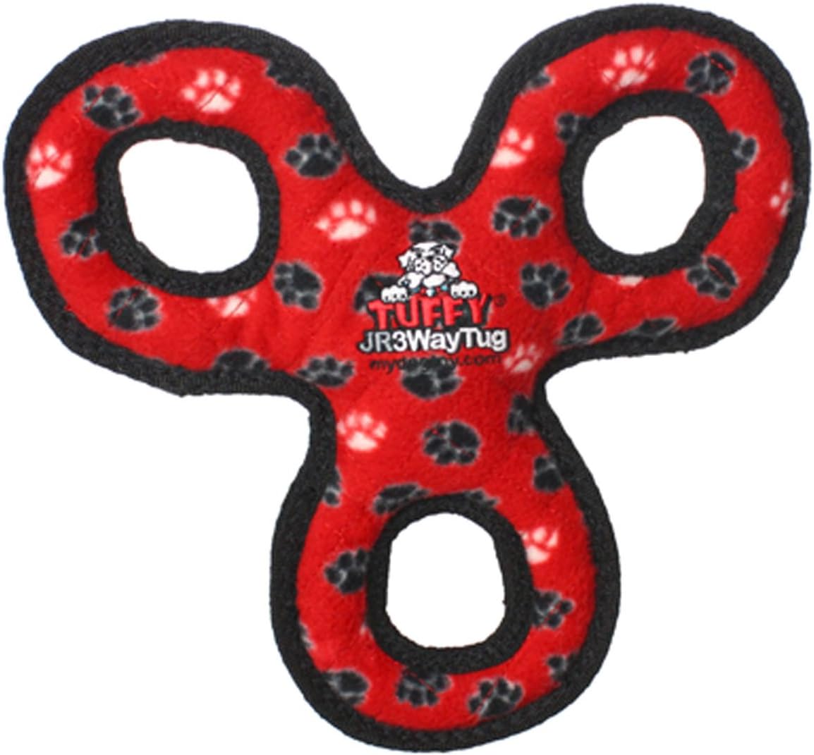 TuffyJunior 3-way Tug Red Paw