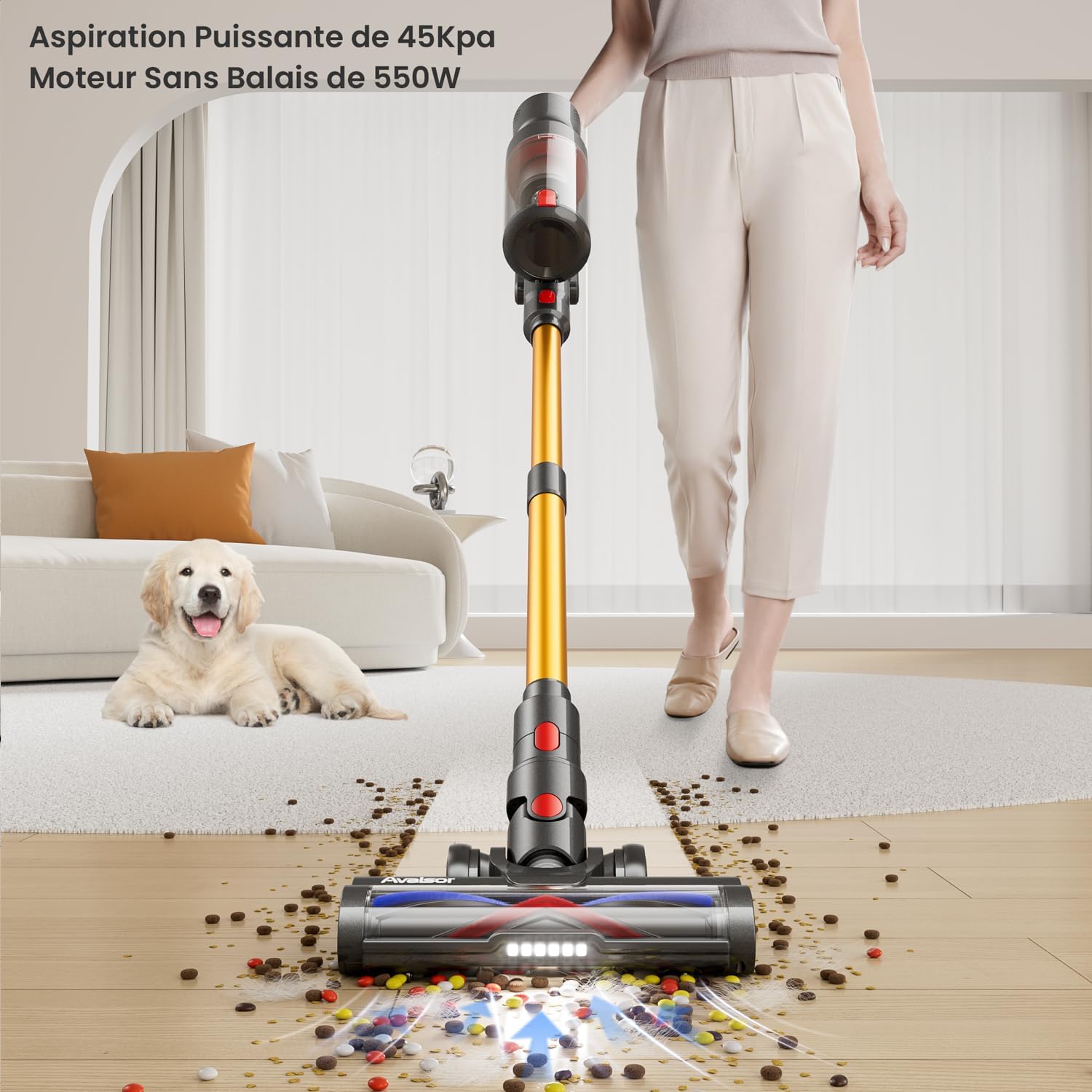 Intelligens OLED kijelző és V-alakú kefe
