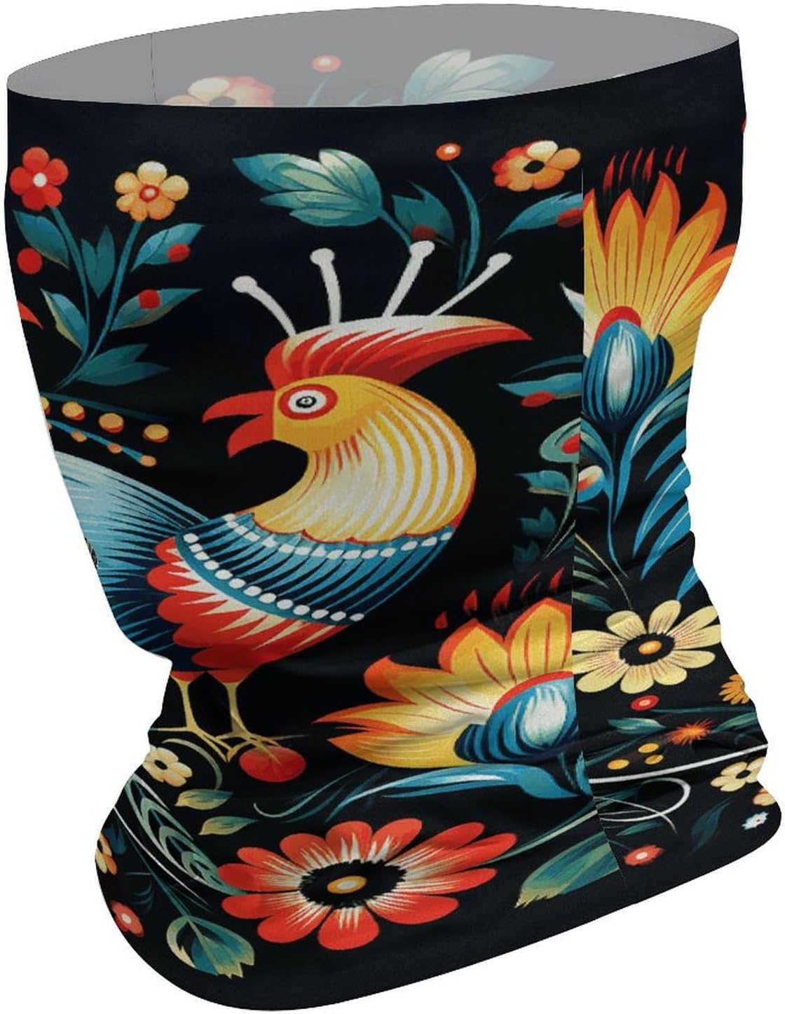 Polish Folk Art Pattern Neck Gaiter Face Mask Sun Protection Face Scarf Breathable Windproof Headwear Bandana For Men Women