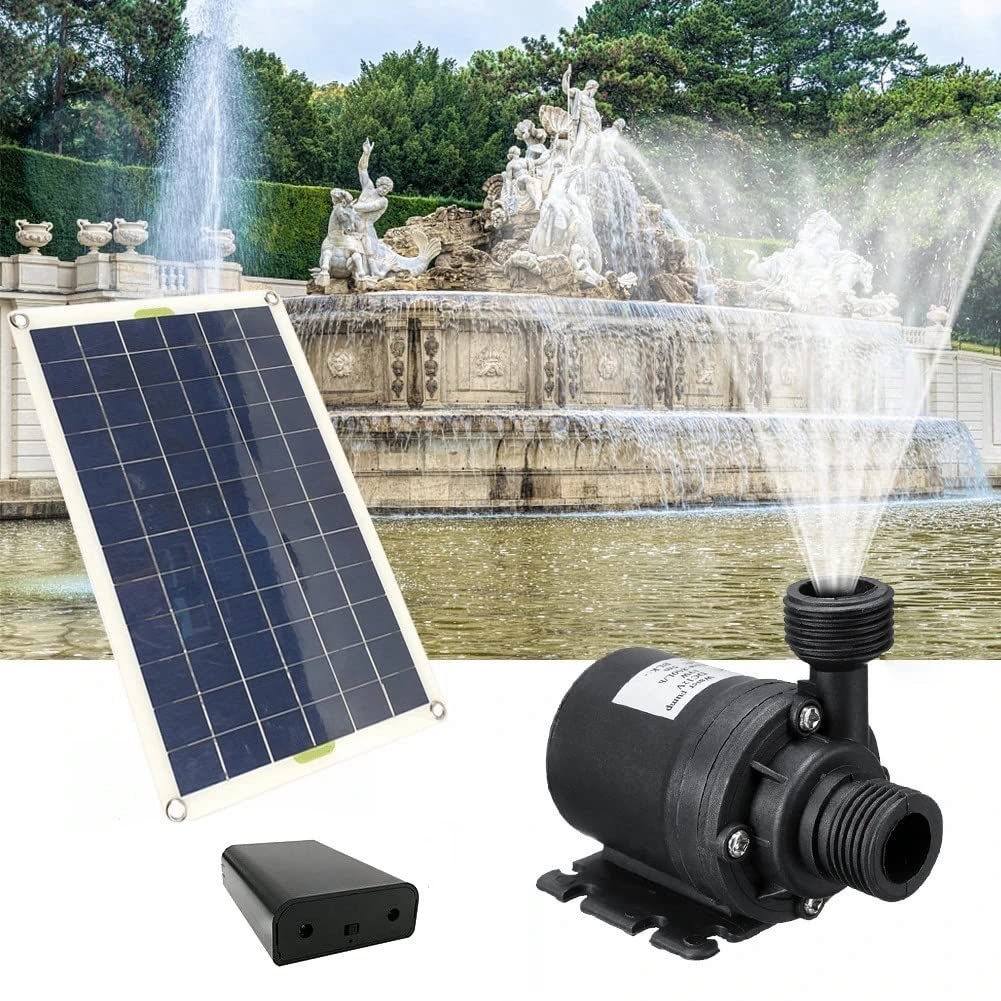 Bomba de Agua de 50W 800L/H DC12V Bomba de Fuente de Agua de Bajo Ruido para Bomba de Riego de Fuente de Agua Familiar de JardíN
