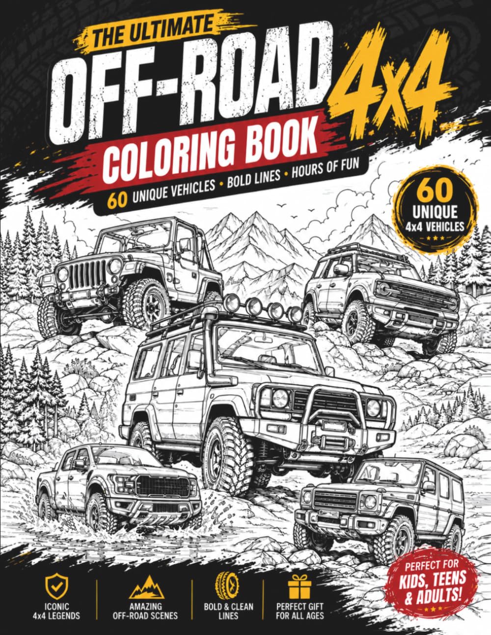 Ultimate Off-Road 4x4 Coloring Book