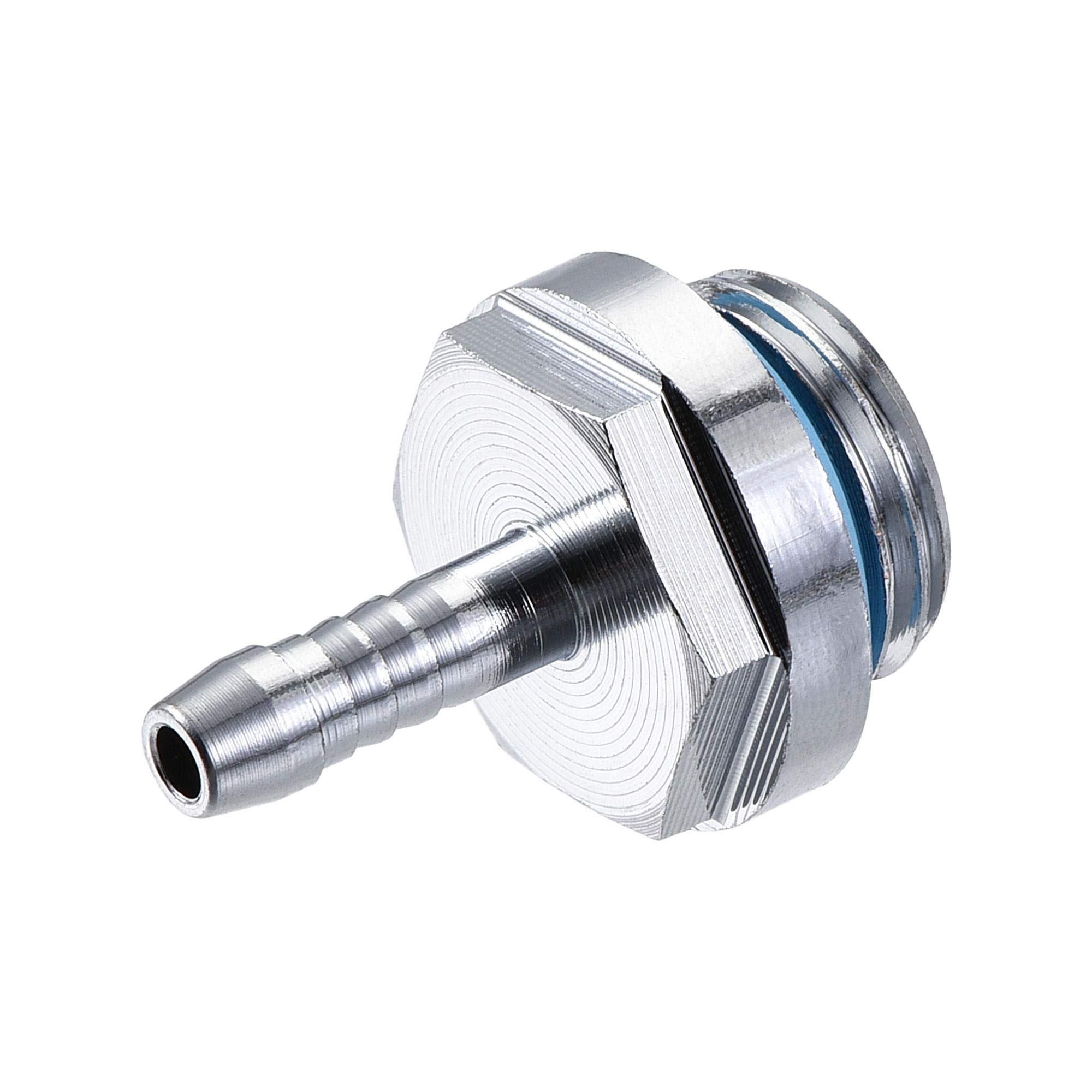 Raccordo A Gomito 90° G1/4 In Ottone Cromato Per PC Water Cooling - 4 Pezzi - Foto 12