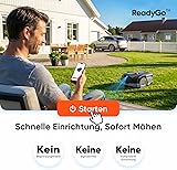 Sunseeker V1+Garage, Mähroboter ohne Begrenzungskabel, 300 m² für Kleine Gärten, Vision AI Intelligente Navigation, Rasenroboter mit EIN-klick-Mähen, Silbergrau - 2