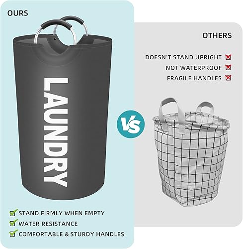 Miniatura 4 de StorageRight Cesta de Ropa Sucia Grande de 75L, Cesto de Ropa Sucia, Cesto de Ropa Sucia para Lavandería, Plegable, Cestas de Ropa Sucia