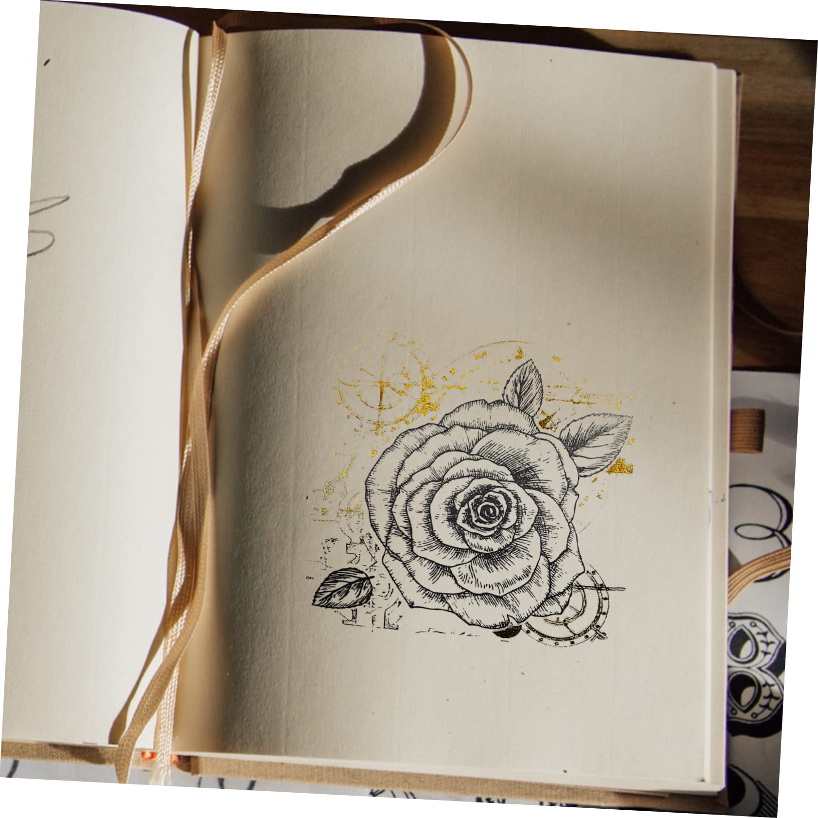 Angoily 5 Stück Retro Blumenaufkleber Aufkleber ästhetisch Briefpapier Aufkleber DIY tagebuch aufkleber Handkontoaufkleber Zubehör für Sammelalben Retro-Blumenaufkleber Lackmuspapier