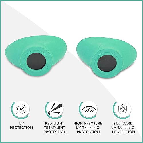 Vista 27 de Super Sunnies Protección ocular UV Slim Flex, compatible con la FDA, gafas de bronceado individuales