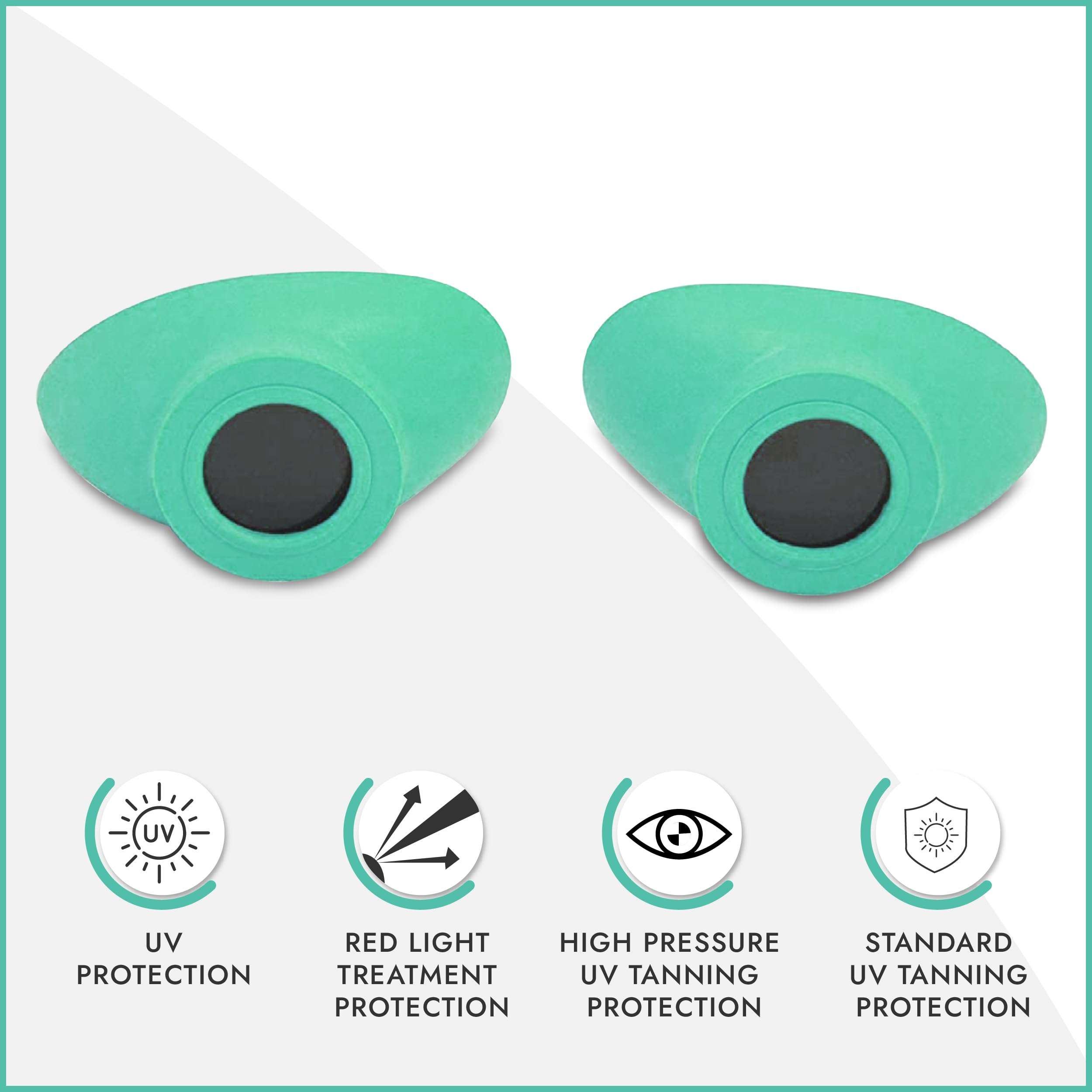 Super Sunnies Slim Flex UV Eye Protection, FDA Compliant Individual Tanning Goggles Eyeshields