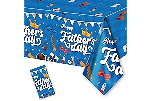 1PC Fathers Day Tablecloth Disposable 54" x 108"