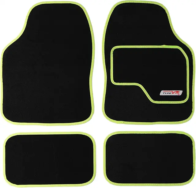 Sakura SS5308 Universal Automatten-Set in Limette für Autoteppichschutz