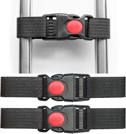 French Door Fridge Lock Multifunctional Baby Cabinet Lock for Refrigerators Cabinets RV Cable Tie Best Gifts for Child Safety Products Black 2 Pack