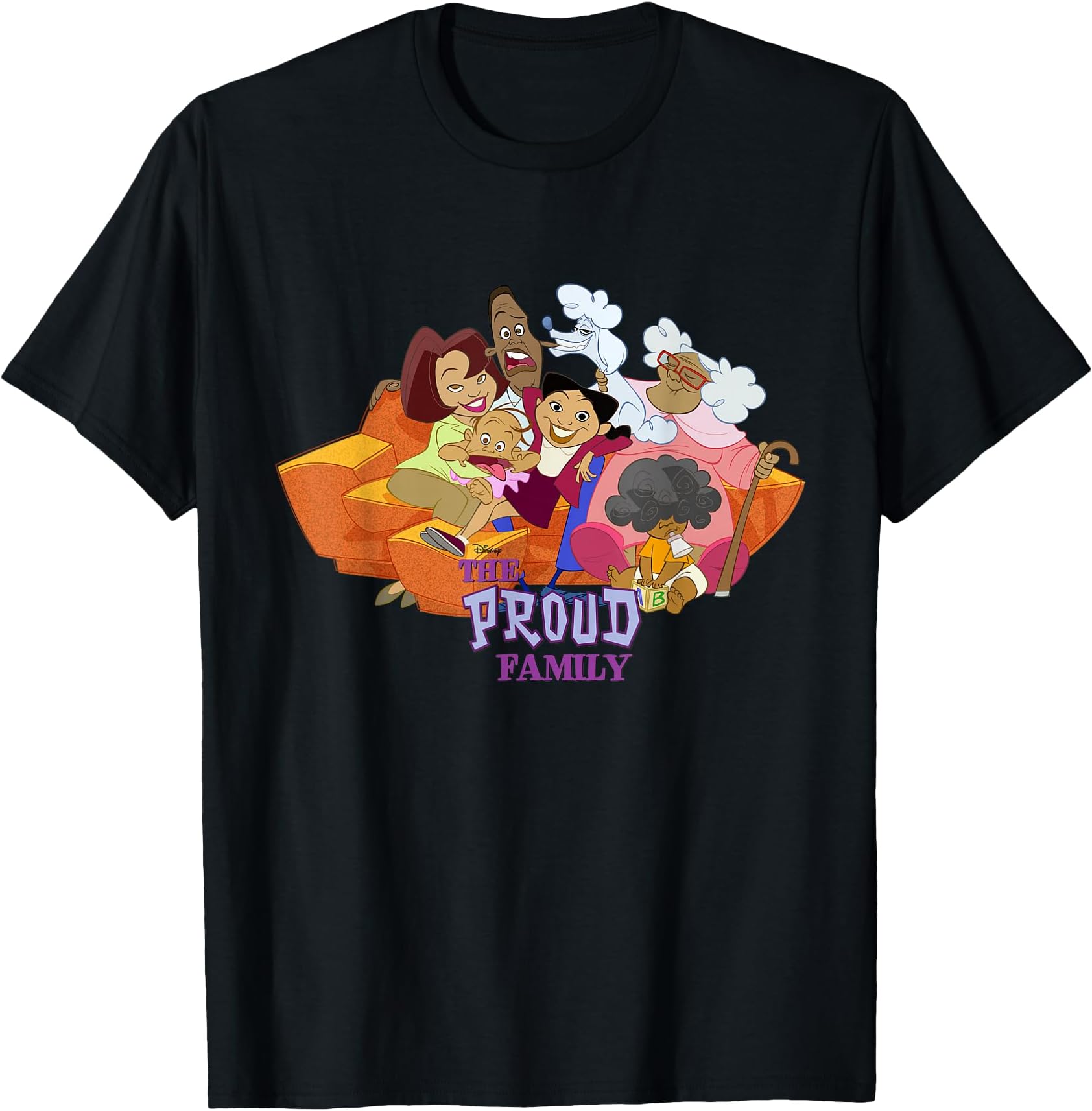 Channel The Proud Family Characters T-Shirt Small