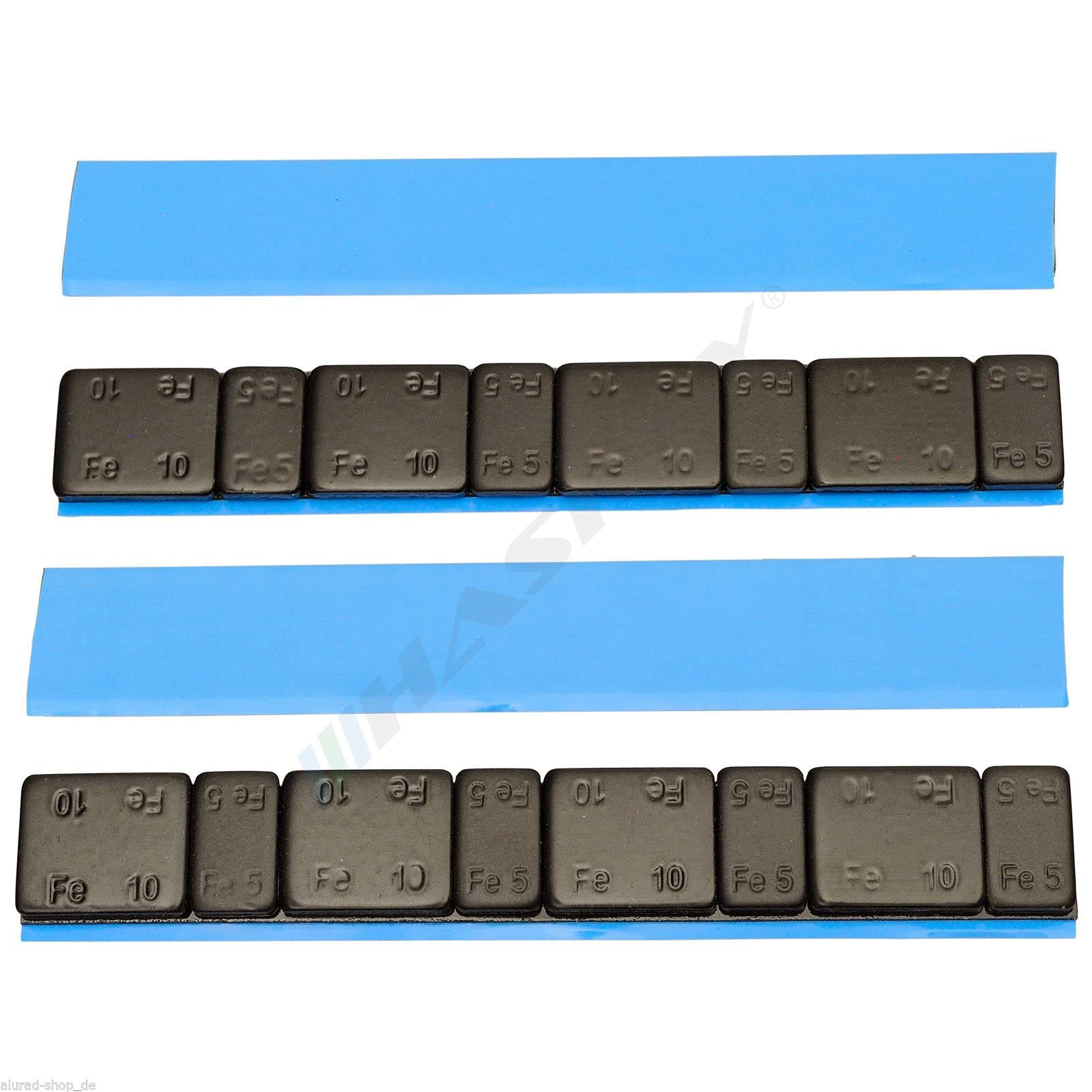 HASKYY 4x 6KG 24KG SCHWARZ Auswuchtgewichte 5g*4+10g*4 Klebegewichte Kleberiegel Riegel