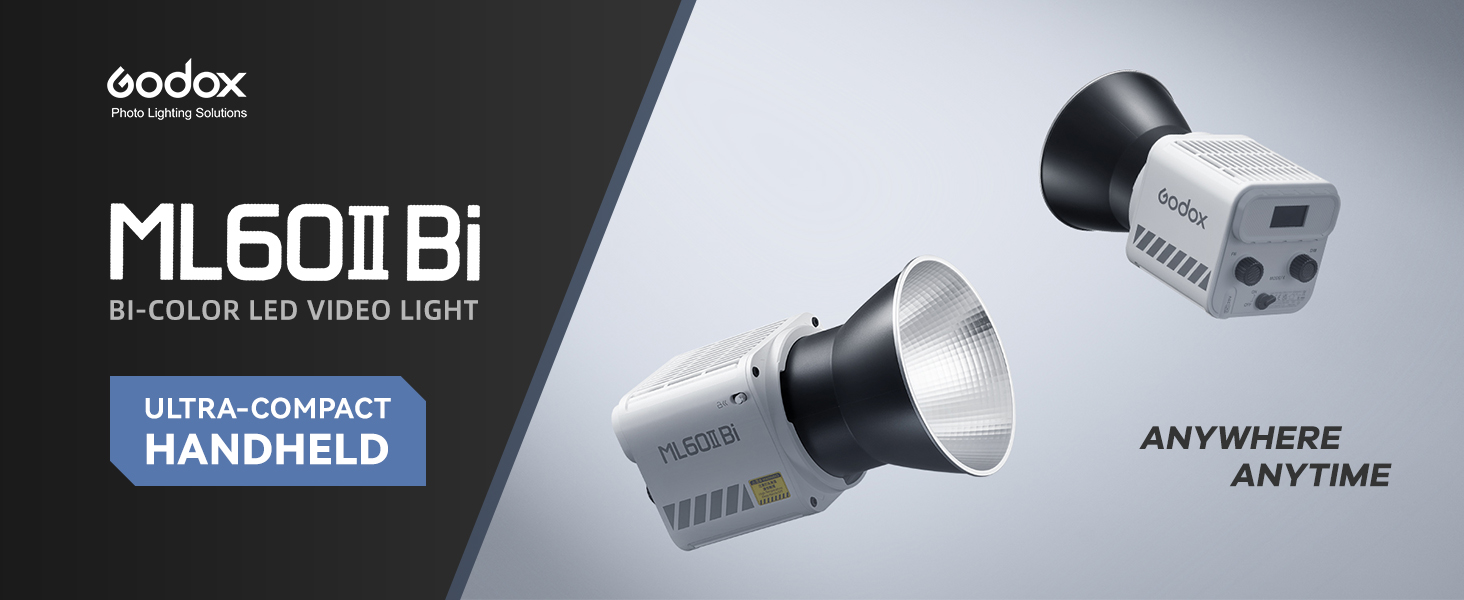 Amazon.com : Godox ML60IIBi LED Light Kit, Handheld LED Video