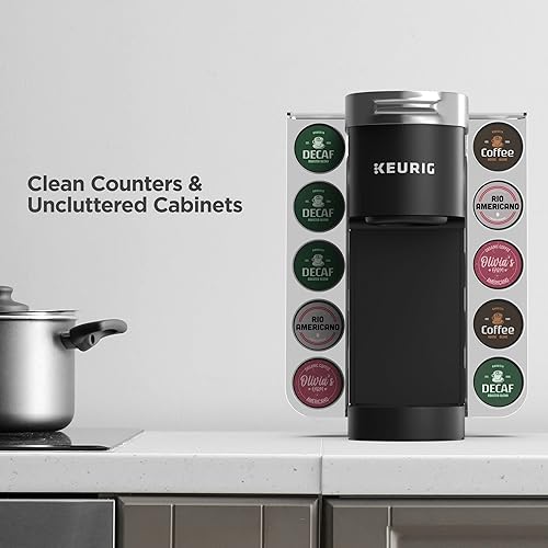 Miniatura 4 de GALVANOX Soporte acrílico K-Cup para máquinas Keurig de una sola porción - Organizador de fácil acceso a cápsulas para K Cups - Pantalla moderna que