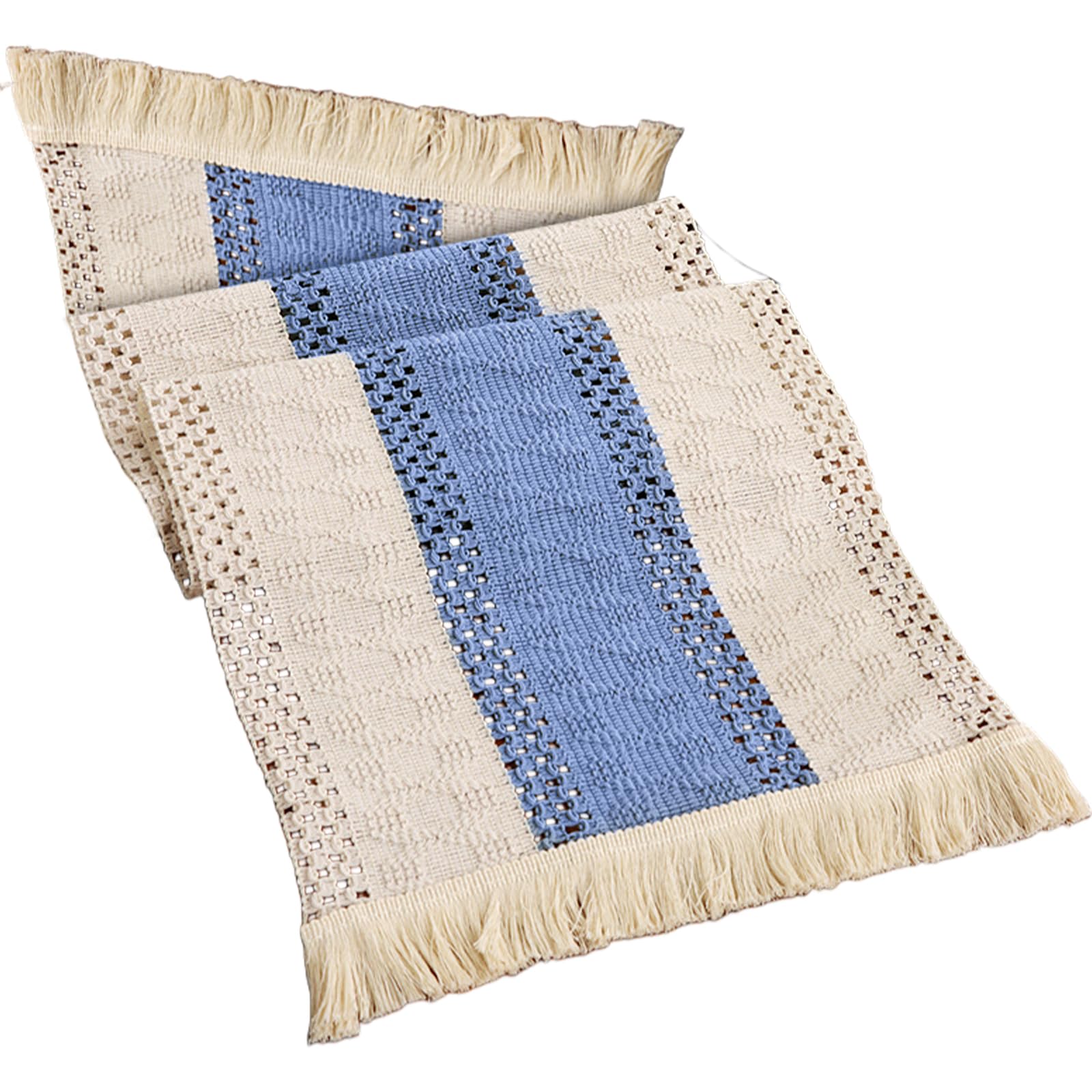 30x140cm Washable Polyester Table Runner Decorative Tassels Trim for Special Occasion Washable Polyester Table Runner