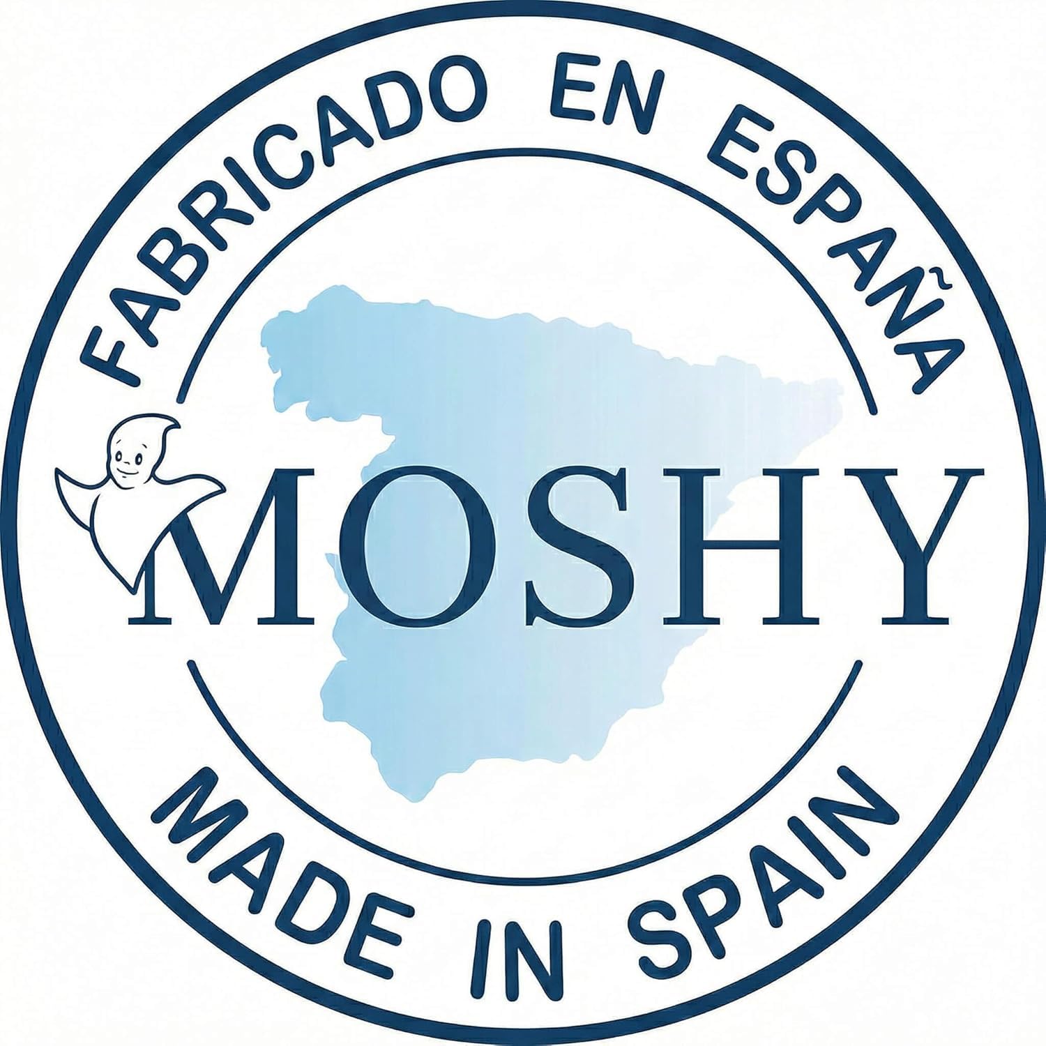Moshy Almohada Palma de Plumón Natural, 96% Duvet Premium Europeo, Firmeza Blanda, Altura Baja (150 cm)