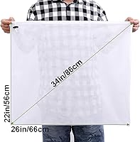 Vista 3 de Bolsas reutilizables de 3 unidades, extra grandes de 26 x 22 pulgadas, bolsa coladora de malla fina para elaboración del hogar, cereales de lúpulo